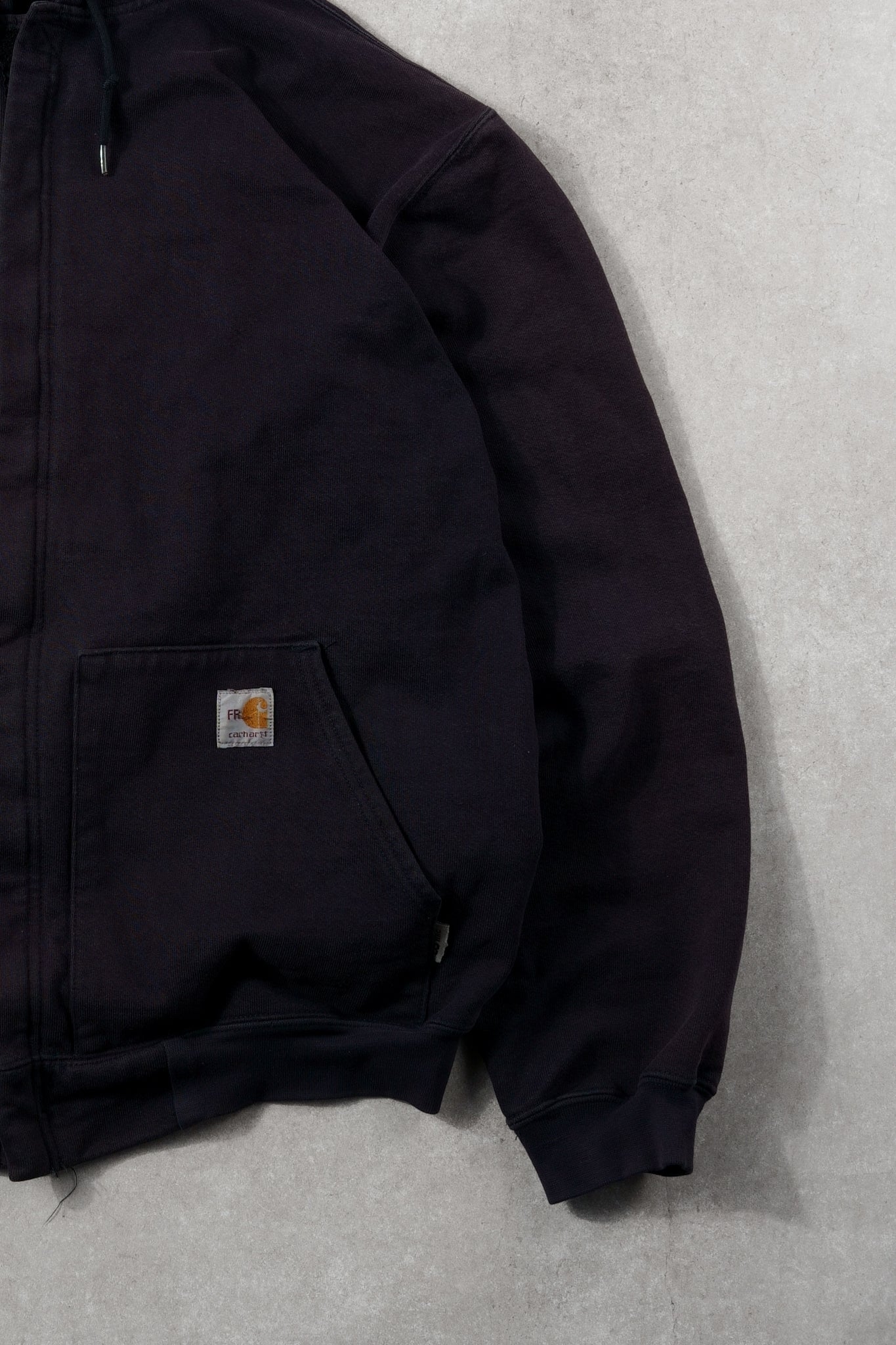 Vintage 90s Washed Blue Heavy Weight Fire Resistant Zip Up (L)