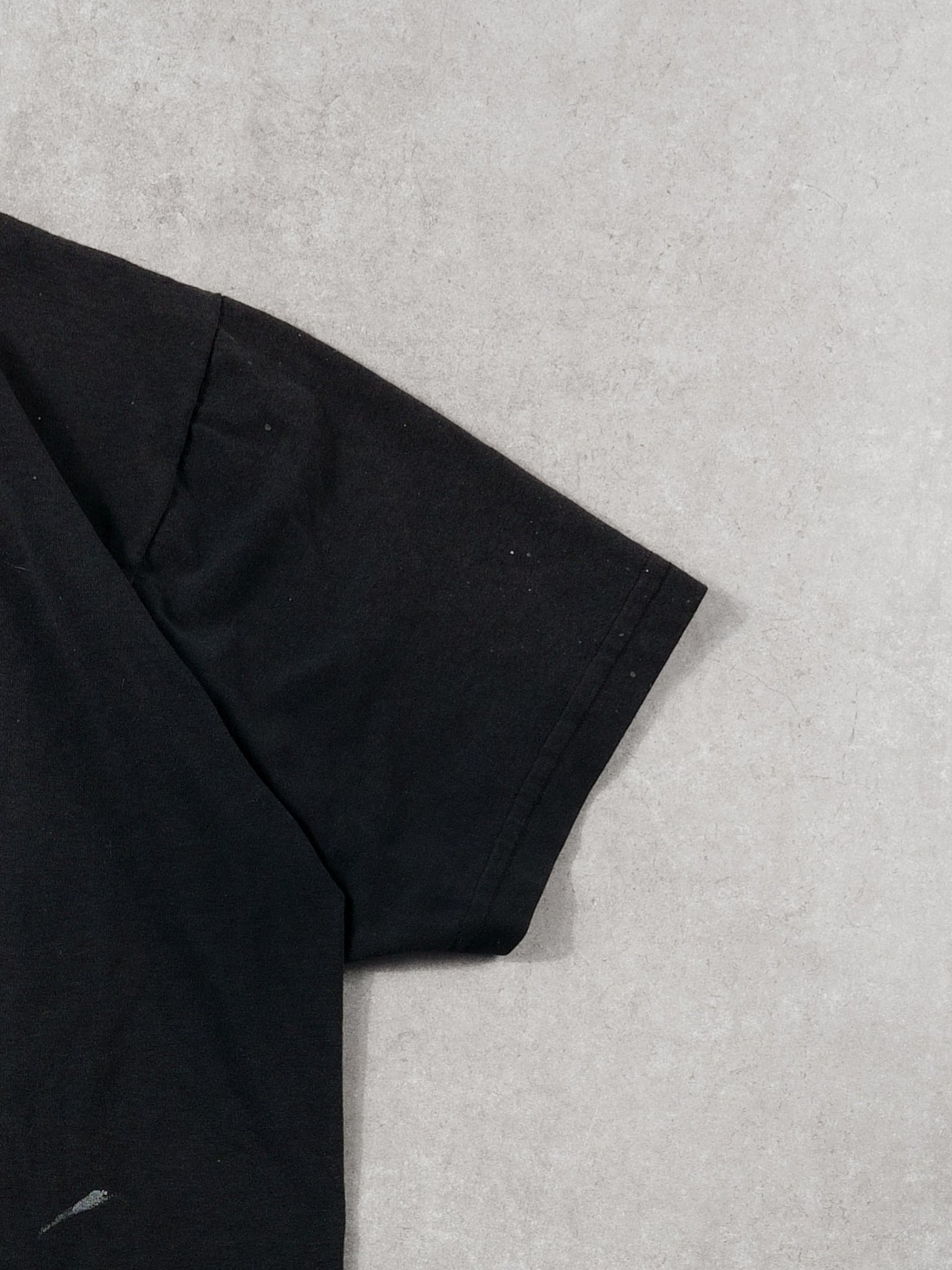 Vintage 80s Sunfaded Black Gap Bootleg Single Stitched Tee (L)