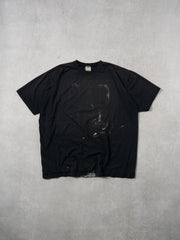 Vintage 80s Sunfaded Black Gap Bootleg Single Stitched Tee (L)