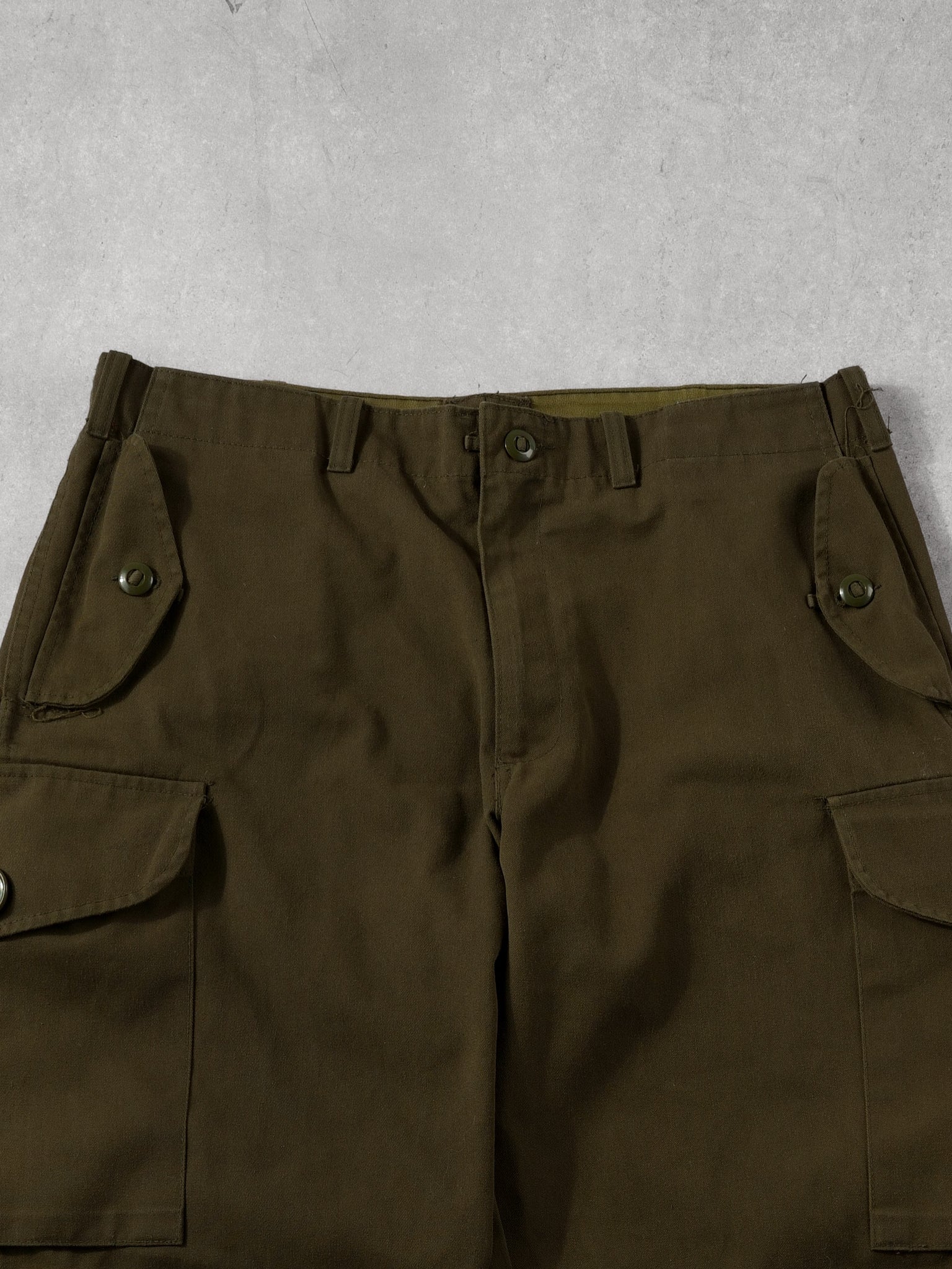 Vintage 80s Army Parachute Cargo Pants (34x30)