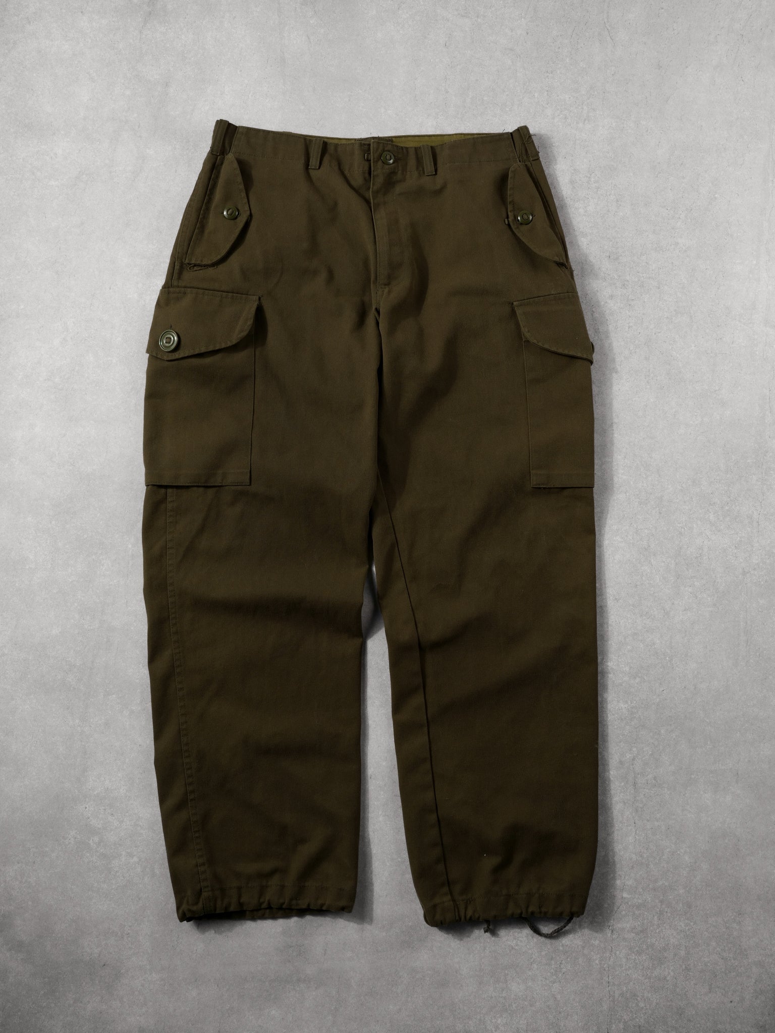 Vintage 80s Army Parachute Cargo Pants (34x30)