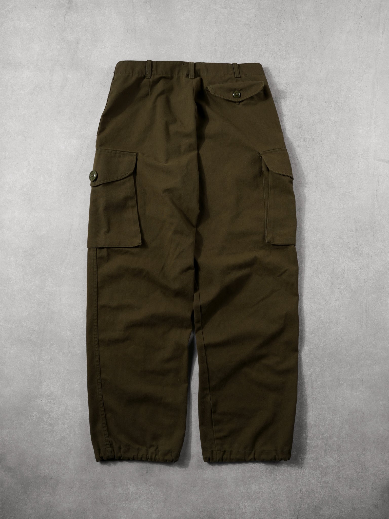 Vintage 80s Army Parachute Cargo Pants (34x30)