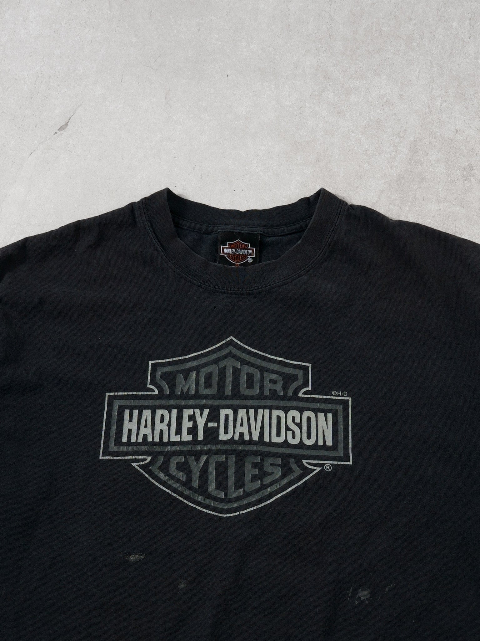 Vintage Y2k Black Harley Davidson Cancun Mexico Graphic Tee (L)