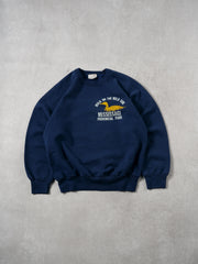 Vintage 80s Navy Blue Walk On The Wild Side Mississippi Crewneck (S/M)