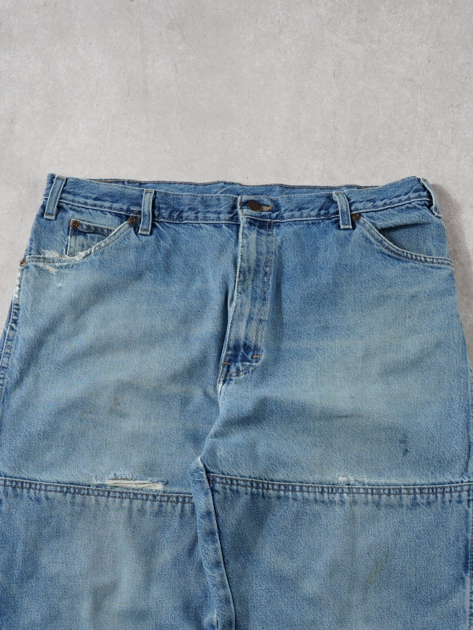 Vintage 90s Blue Dickies Double Knee Carpenter Pants (36x31)