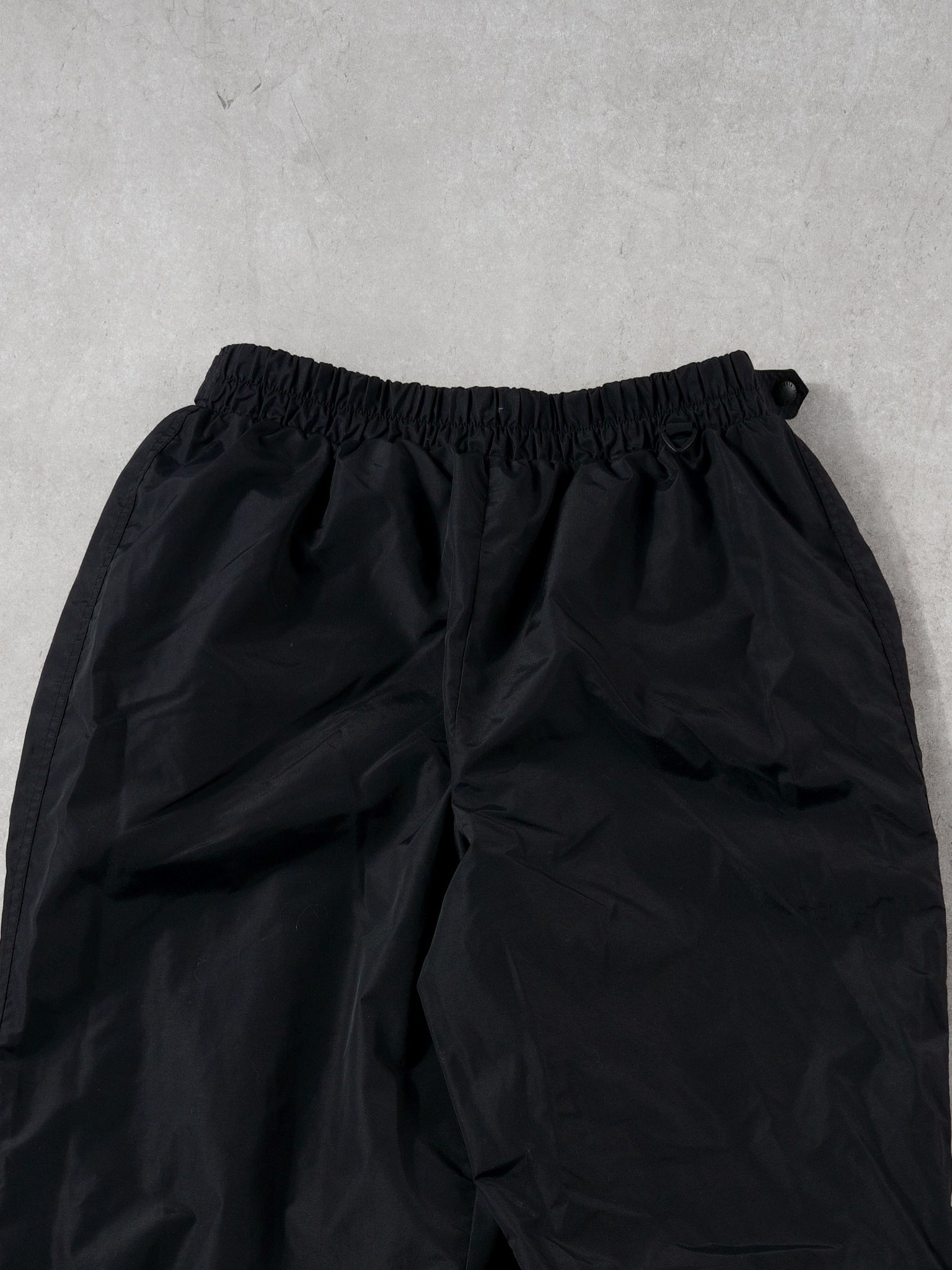 Vintage 90s Black Columbia Windbreaker Track Pants (28~32x31)