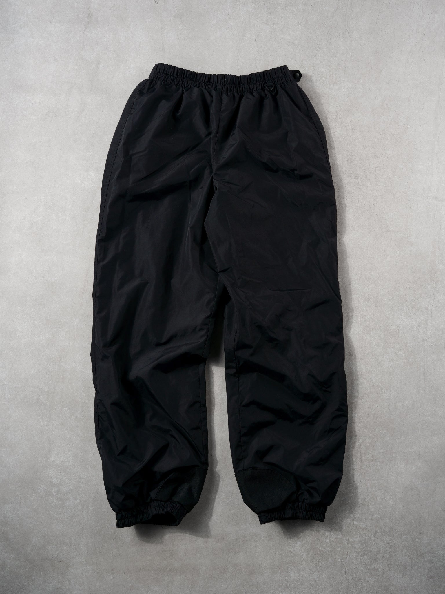 Vintage 90s Black Columbia Windbreaker Track Pants (28~32x31)