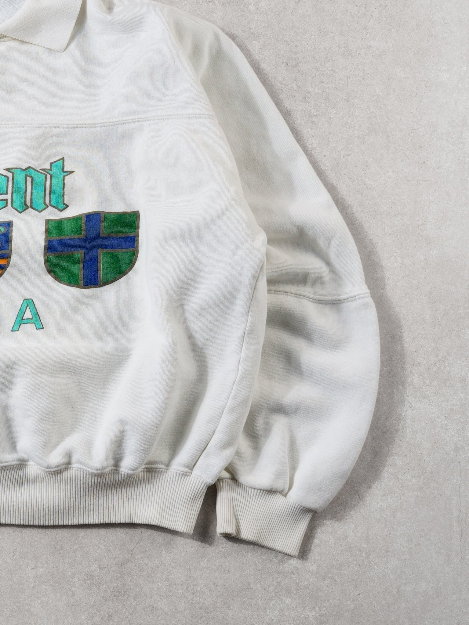 Vintage 80s White Laurent Roma Crewneck (L)