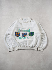 Vintage 80s White Laurent Roma Crewneck (L)