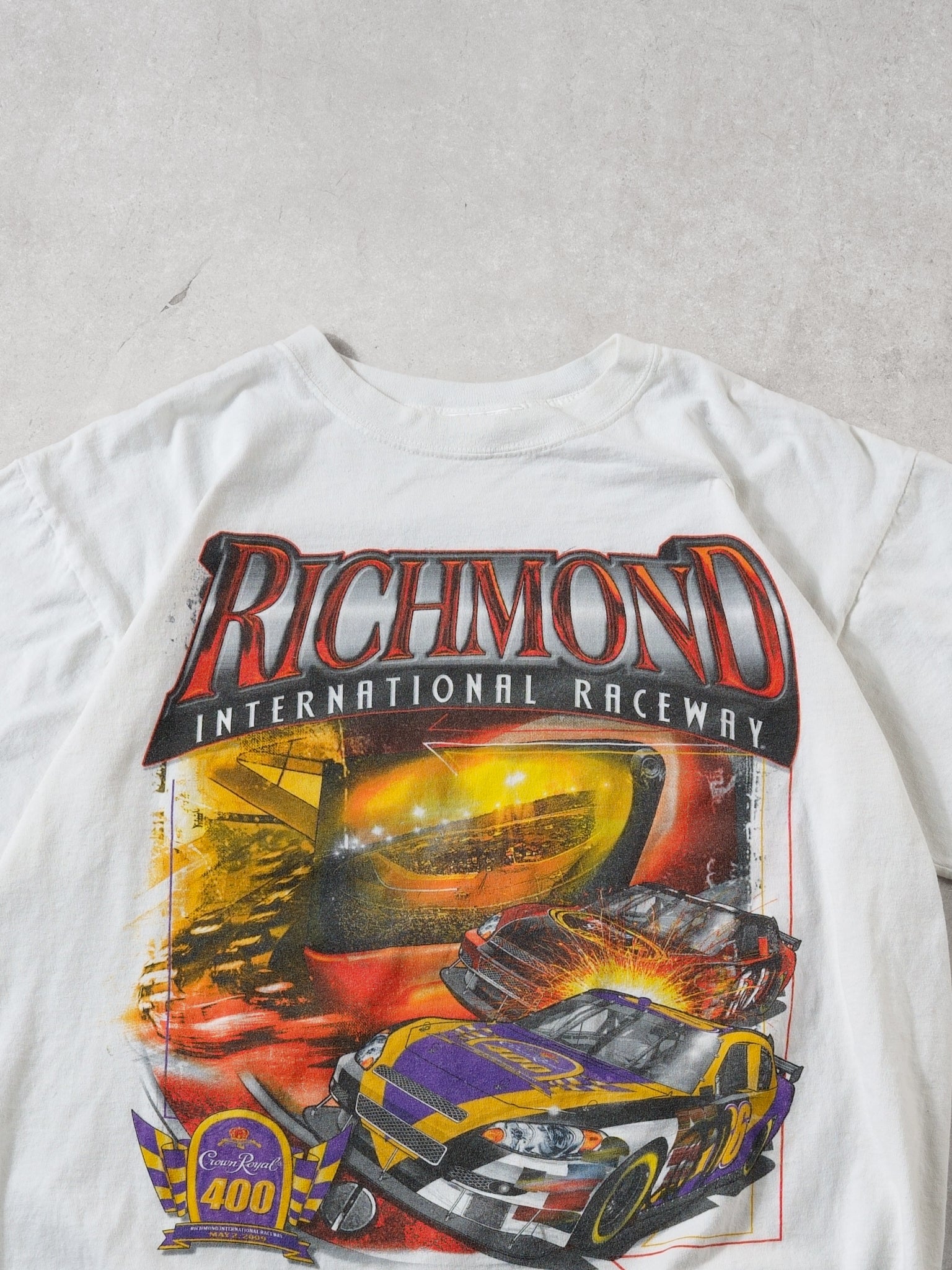 Vintage 09' White Richmond International Raceway Graphic Tee (S/M)