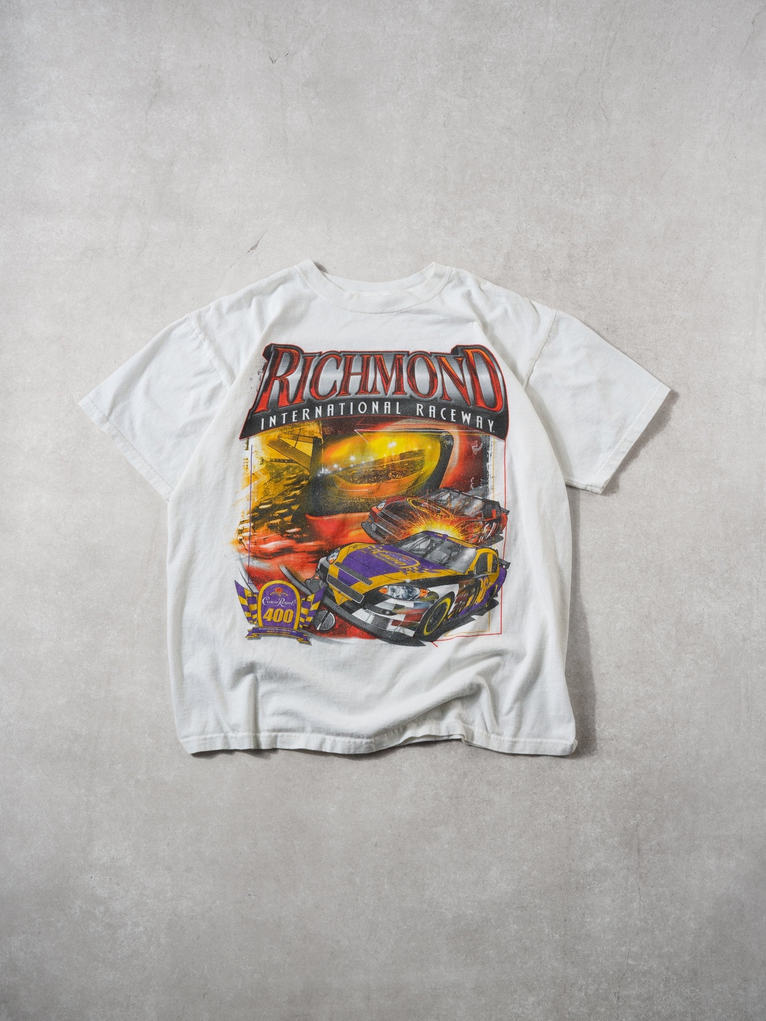 Vintage 09' White Richmond International Raceway Graphic Tee (S/M)