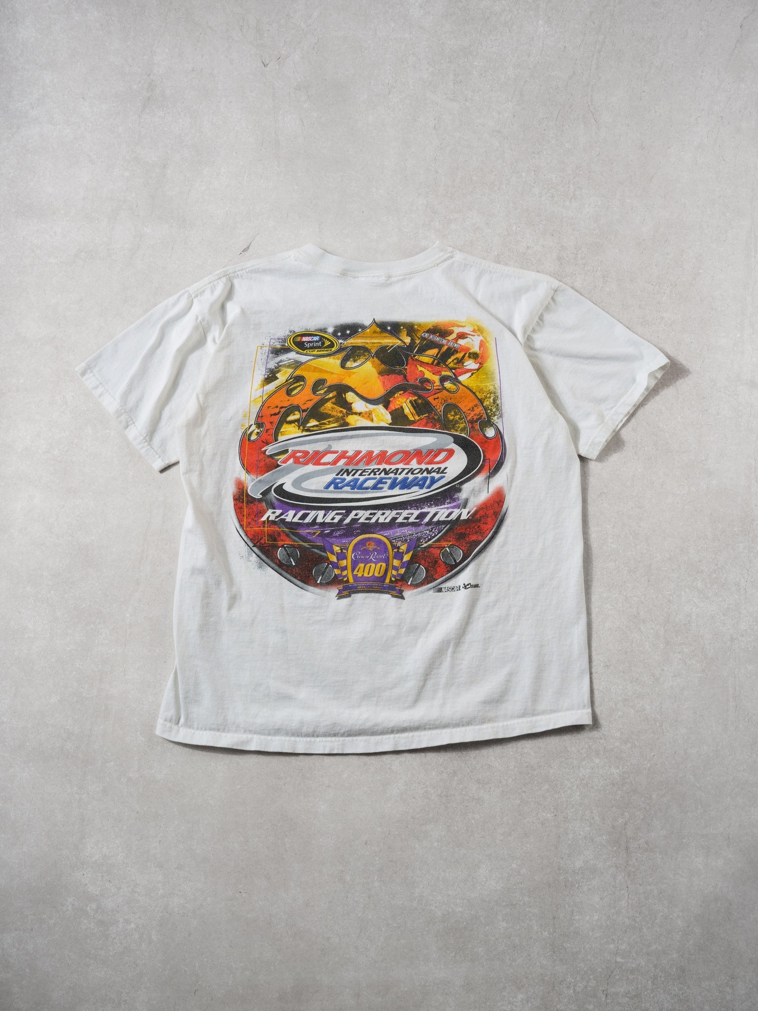 Vintage 09' White Richmond International Raceway Graphic Tee (S/M)