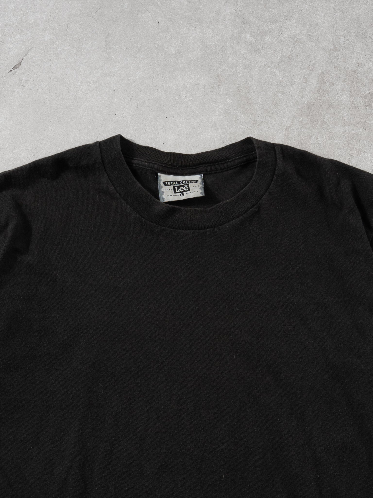 Vintage 90s Black Lee Blank Tee (M)
