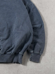 Vintage 90s Washed Grey Blue Blank Riley Crewneck (L/XL)