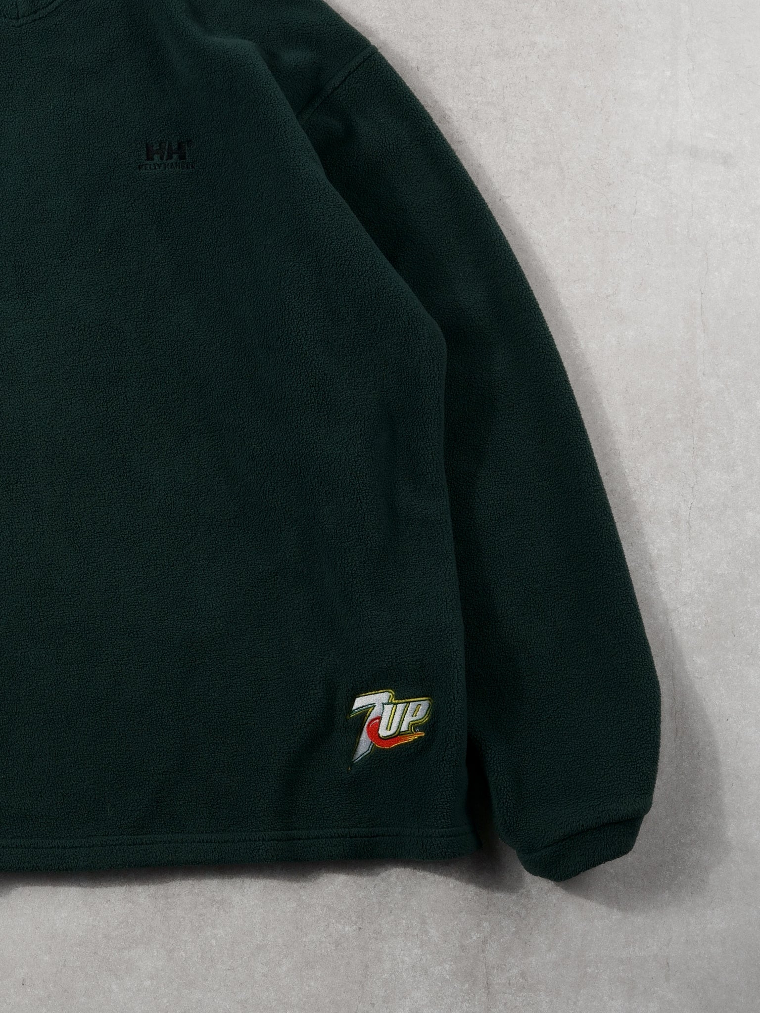 Vintage 90s Dark Pine Green Helly Hanson Fleece Crewneck (XL)