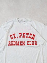 Vintage 80s St Peter Redmen Club Single Stitched Tee (M)