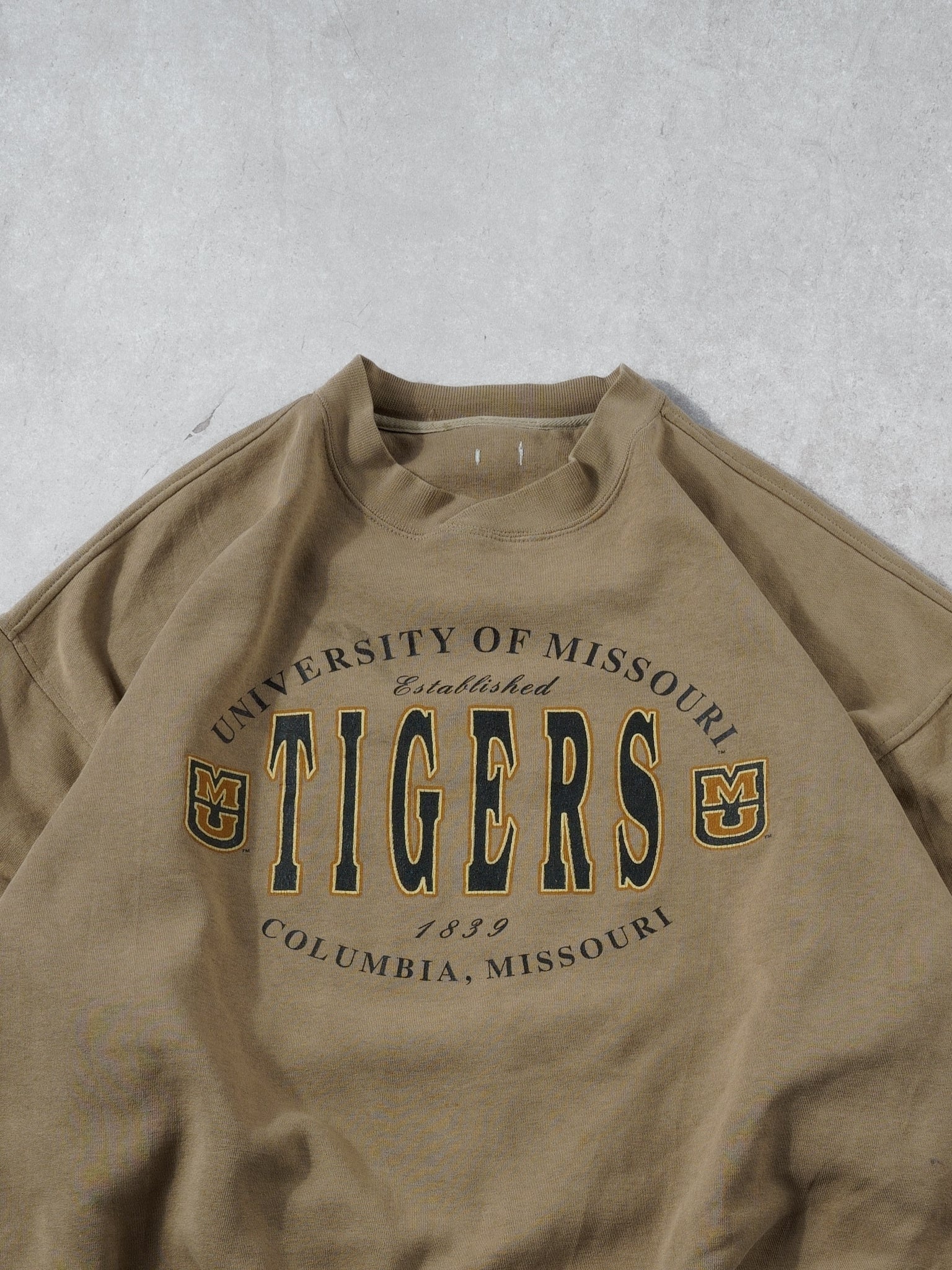 Vintage 90s Brown University Of Missouri Tigers Crewneck (XL)