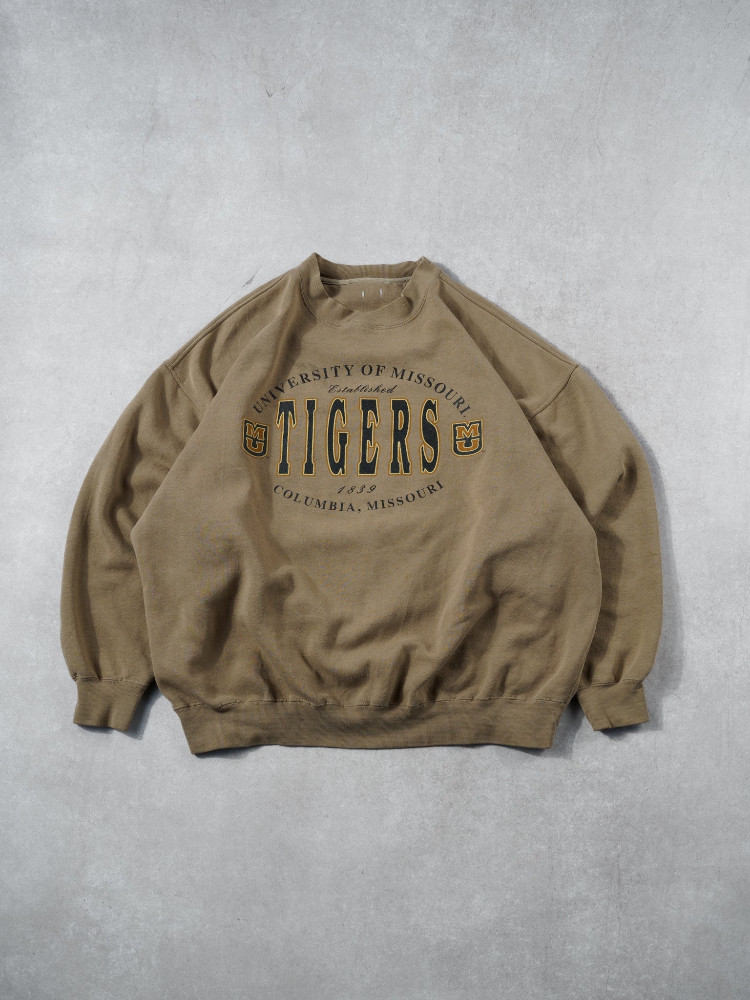 Vintage 90s Brown University Of Missouri Tigers Crewneck (XL)