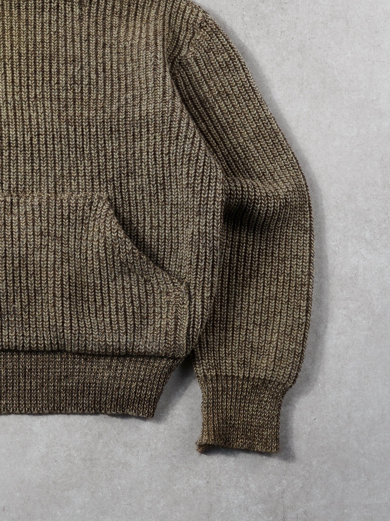 Vintage 70s Brown Knit Hoodie (S/M)
