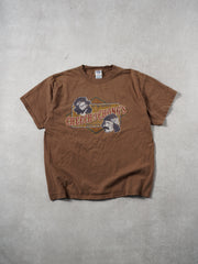 Vintage Y2k Brown Up In Smoke Cheechy Chong's Graphic Tee (M)