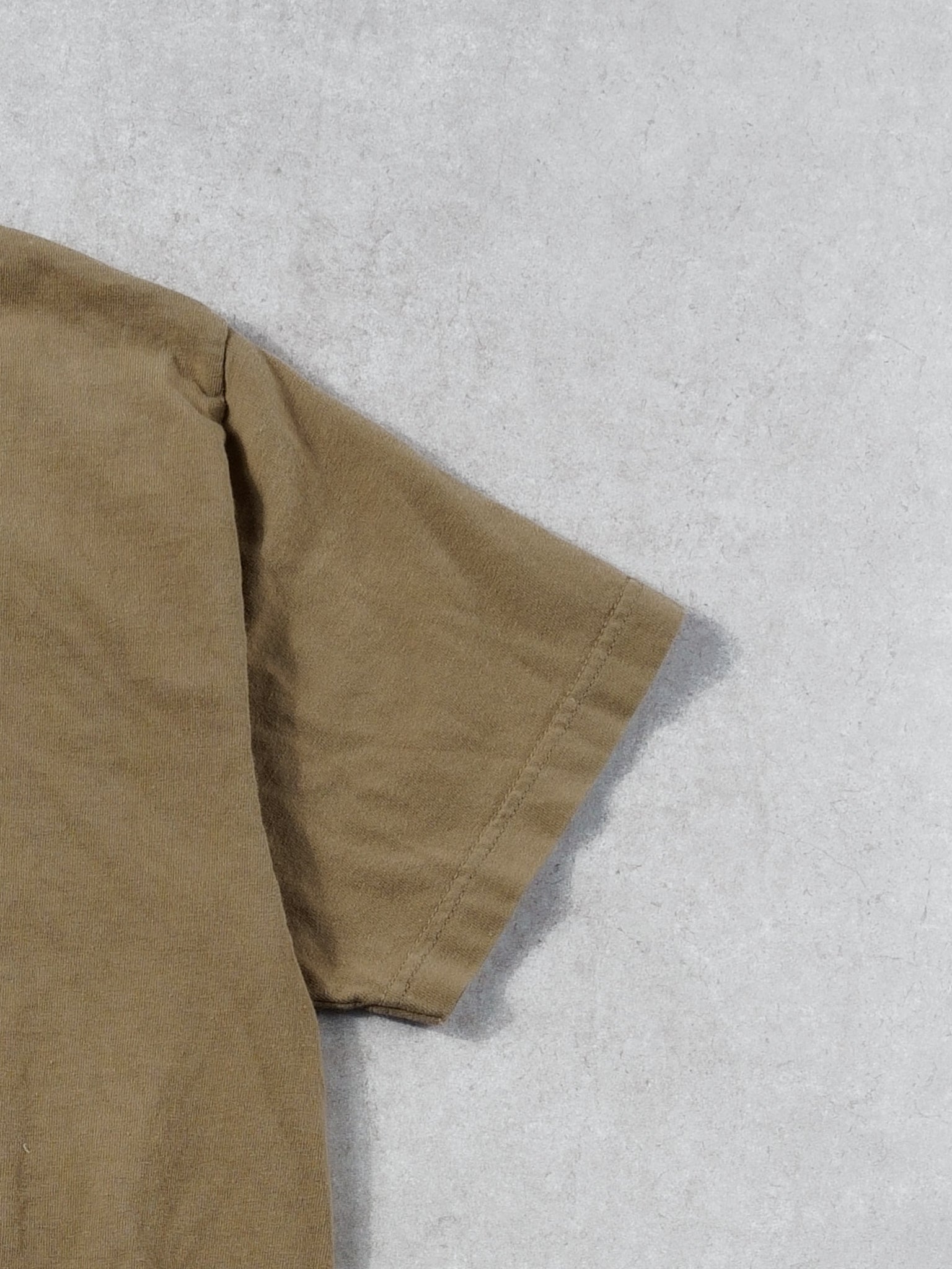 Vintage Y2k Brown Guess Bootleg Tee (S/M)