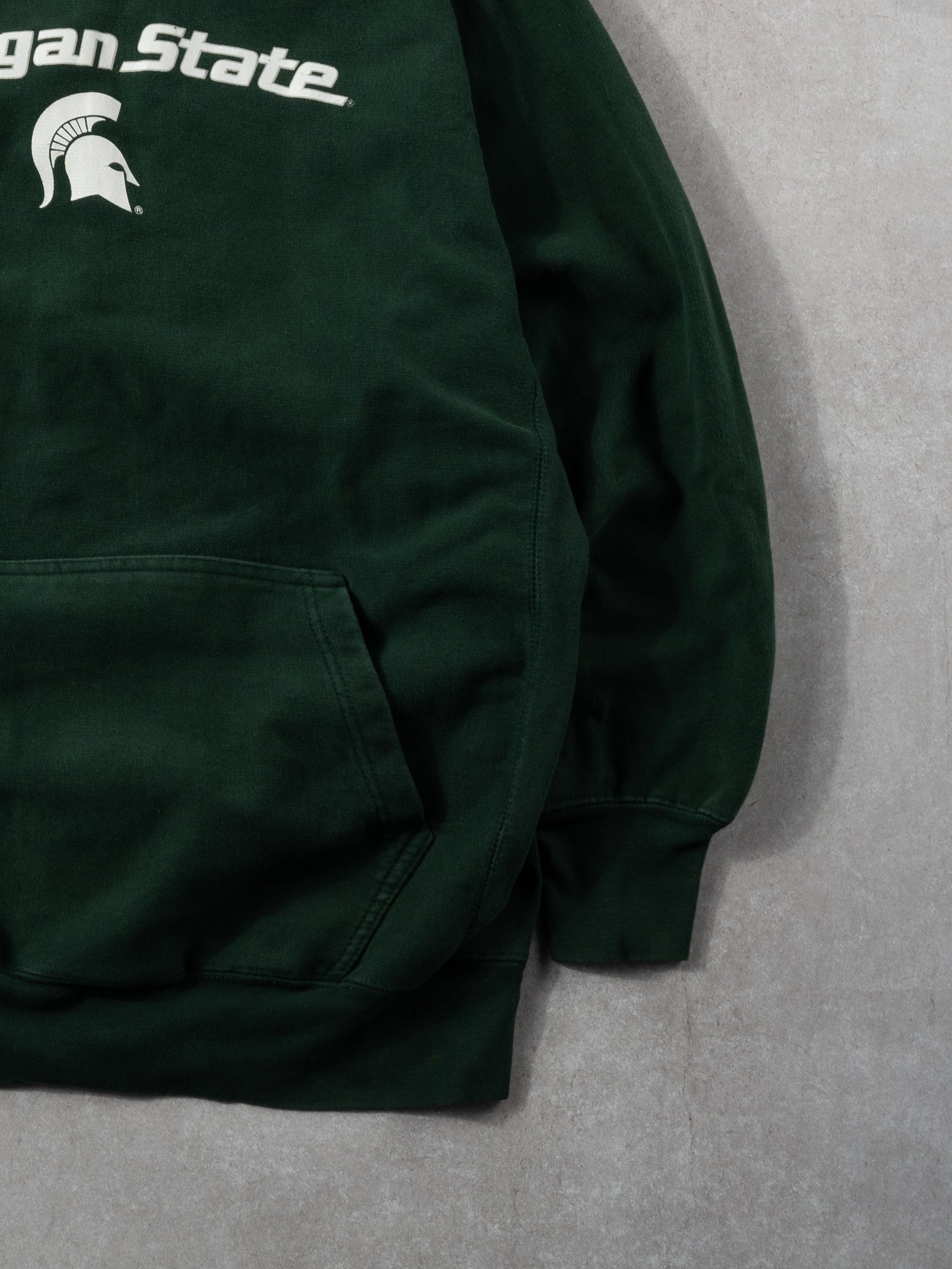 Vintage Y2K Pine Green Michigan State Hoodie (M/L)