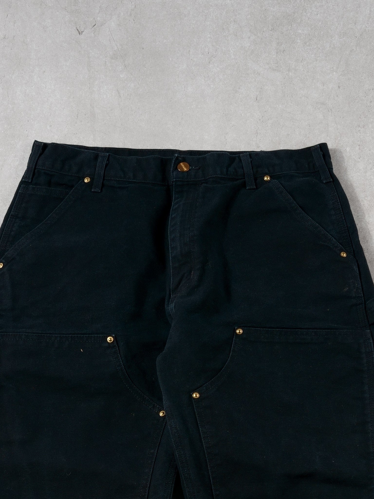 Vintage 90s Black Carhartt Double Knee Carpenter Pants (32x29)