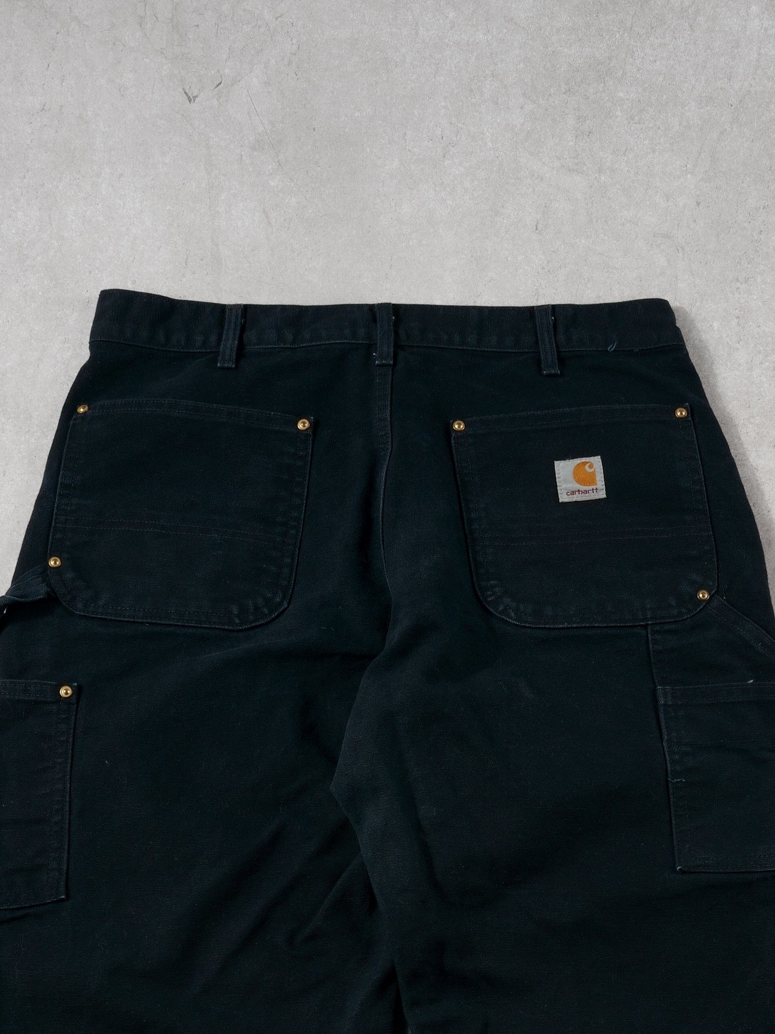 Vintage 90s Black Carhartt Double Knee Carpenter Pants (32x29)