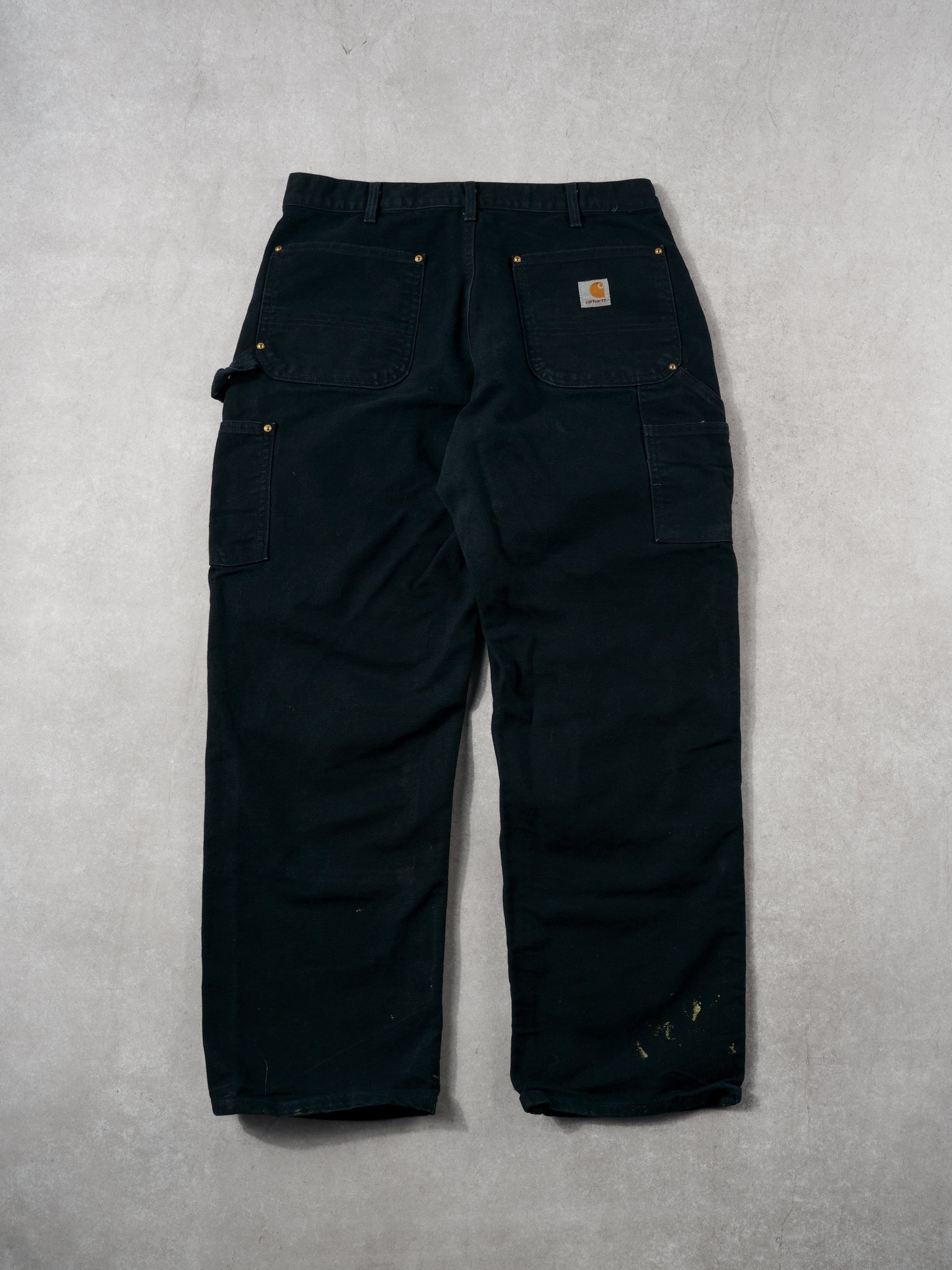 Vintage 90s Black Carhartt Double Knee Carpenter Pants (32x29)