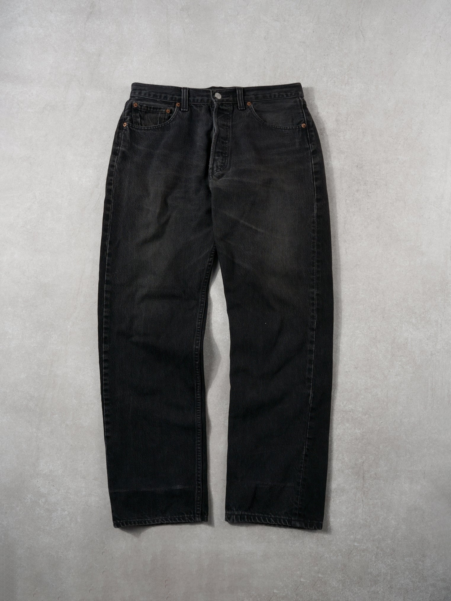 Vintage 90s Black Levi's 501 Denim Jeans (32x30)