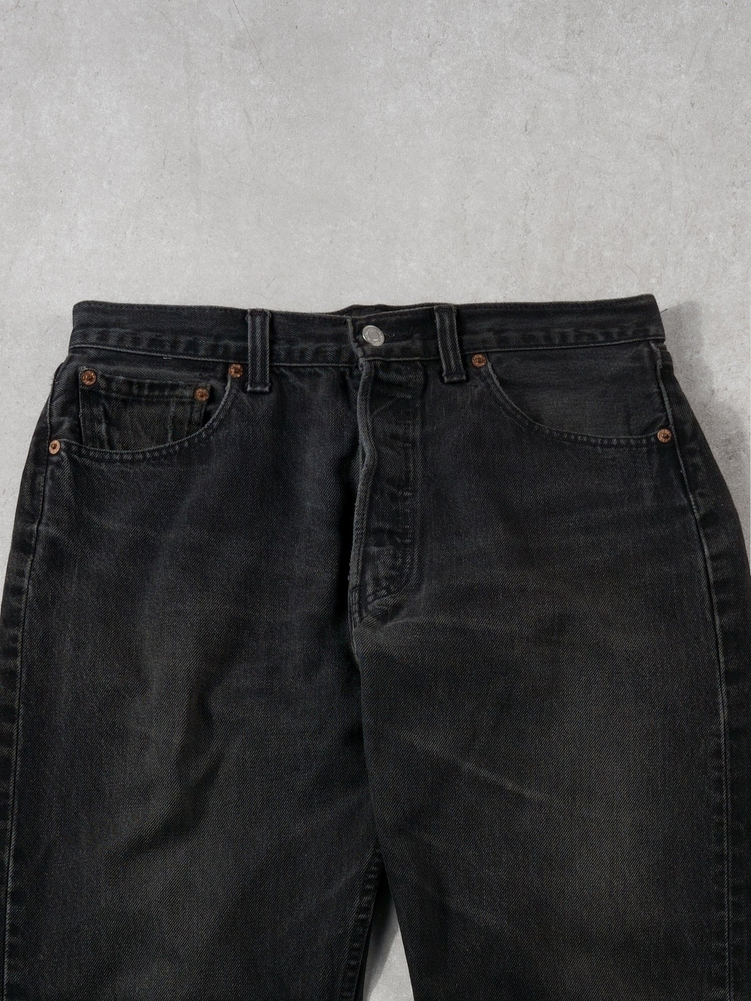 Vintage 90s Black Levi's 501 Denim Jeans (32x30)