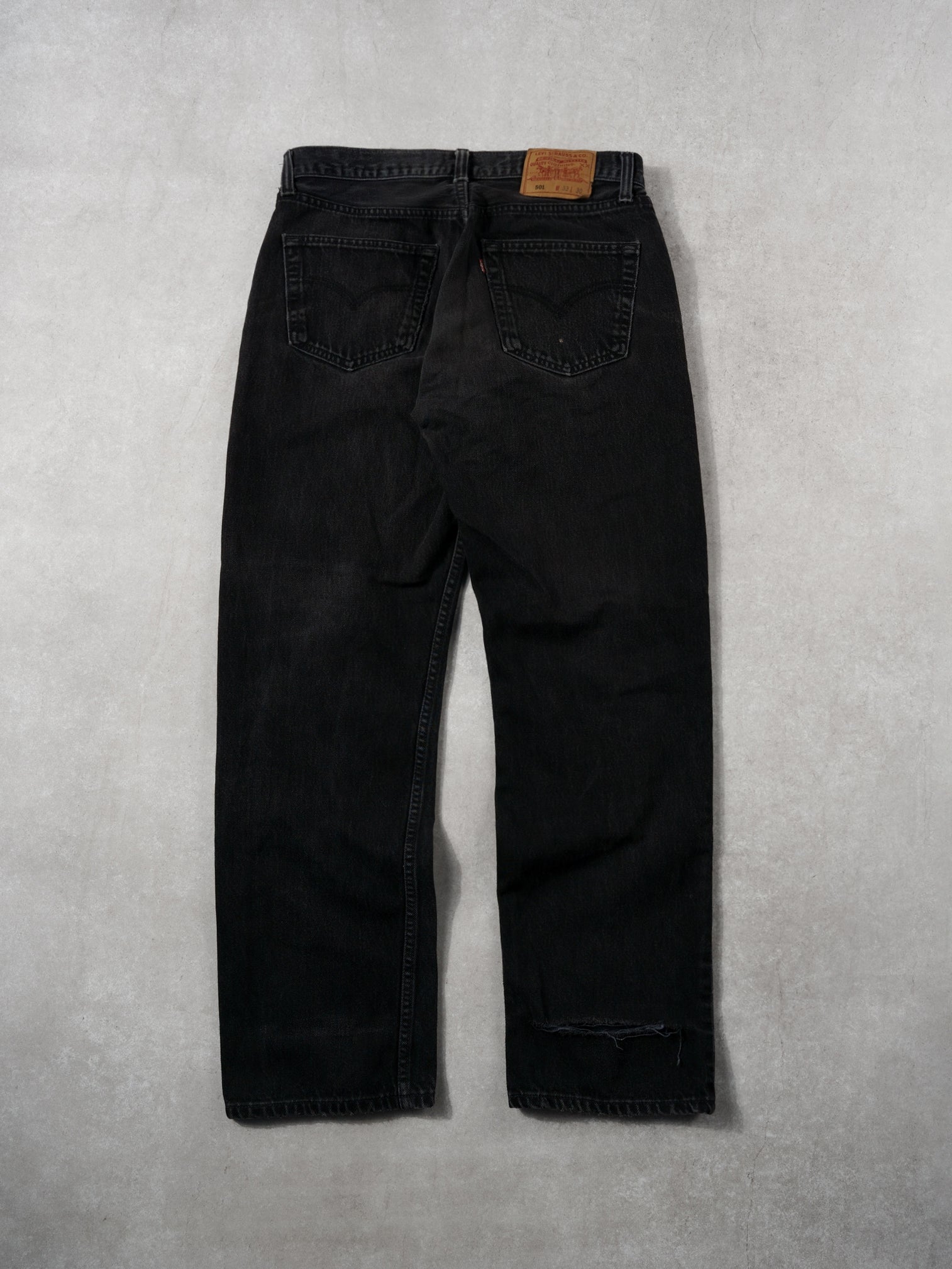 Vintage 90s Black Levi's 501 Denim Jeans (32x30)