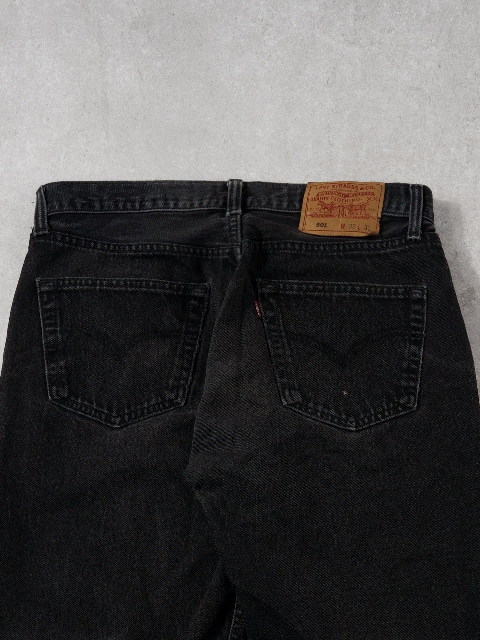 Vintage 90s Black Levi's 501 Denim Jeans (32x30)