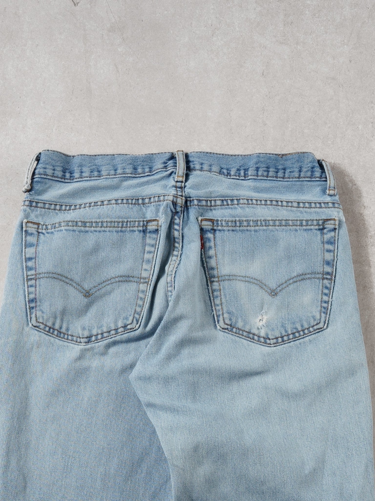 Vintage 90s Light Blue Levi's Straight Denim Jeans (30x32)