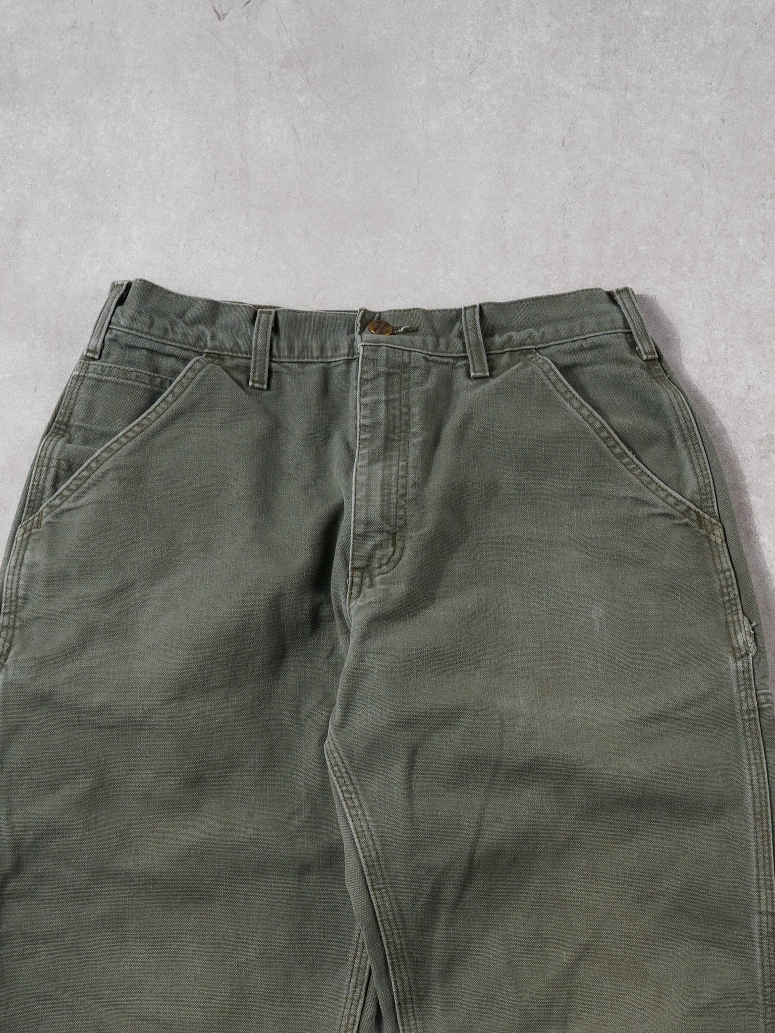 Vintage 90s Juniper Green Carhartt Carpenter Pants (30x31)