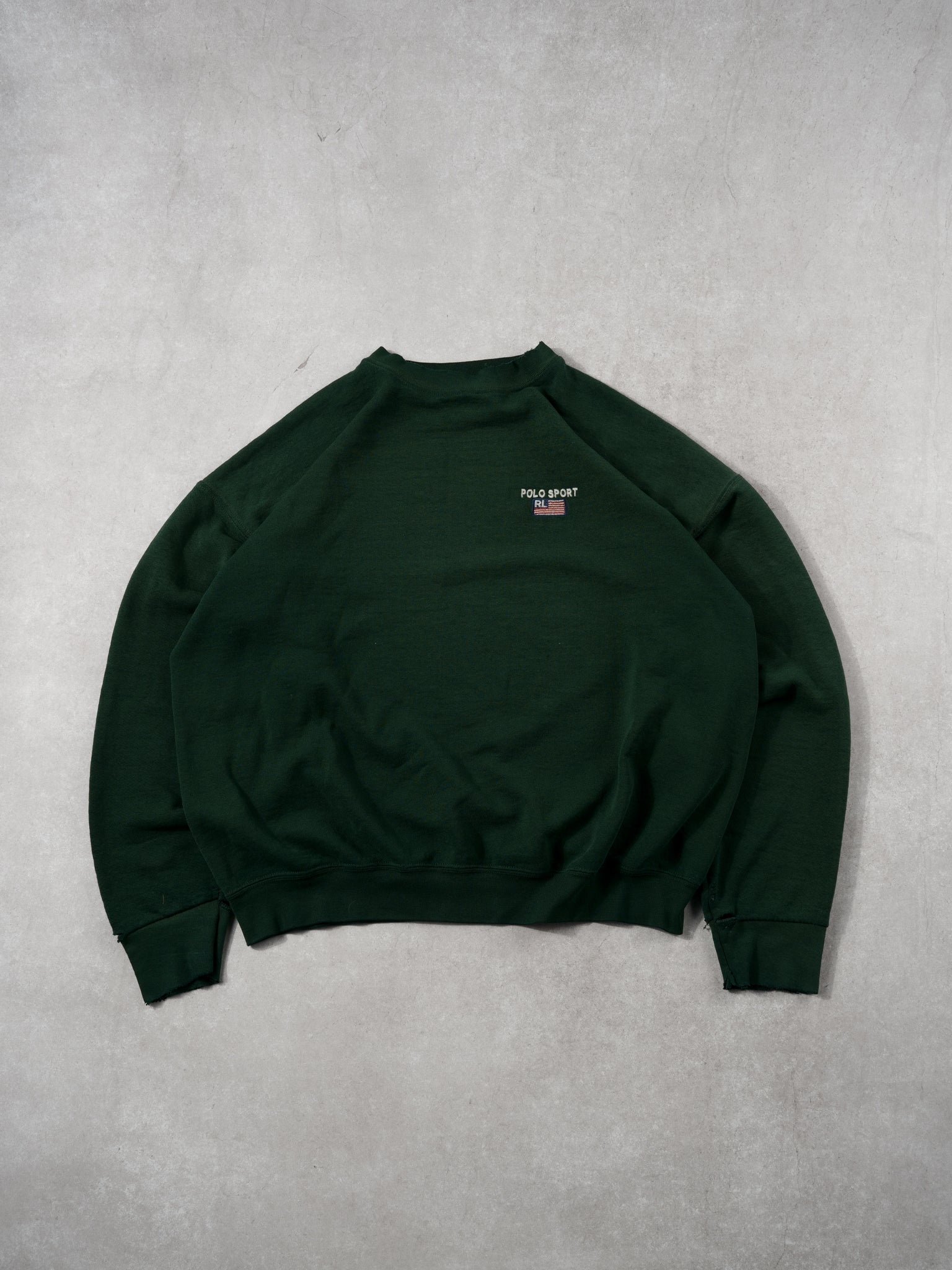 Vintage 90s Forest Green Polo Sports USA Crewneck (L)