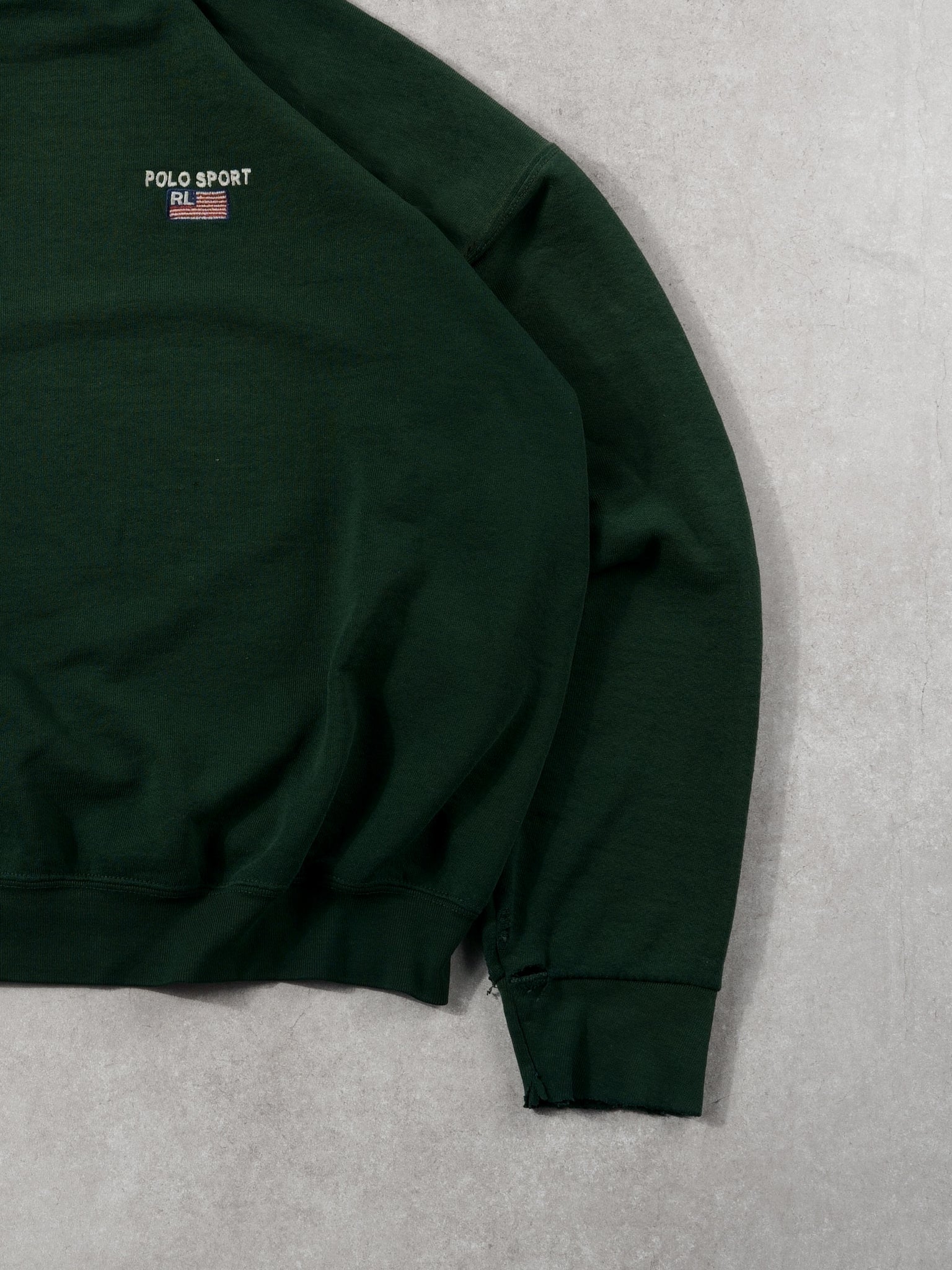 Vintage 90s Forest Green Polo Sports USA Crewneck (L)