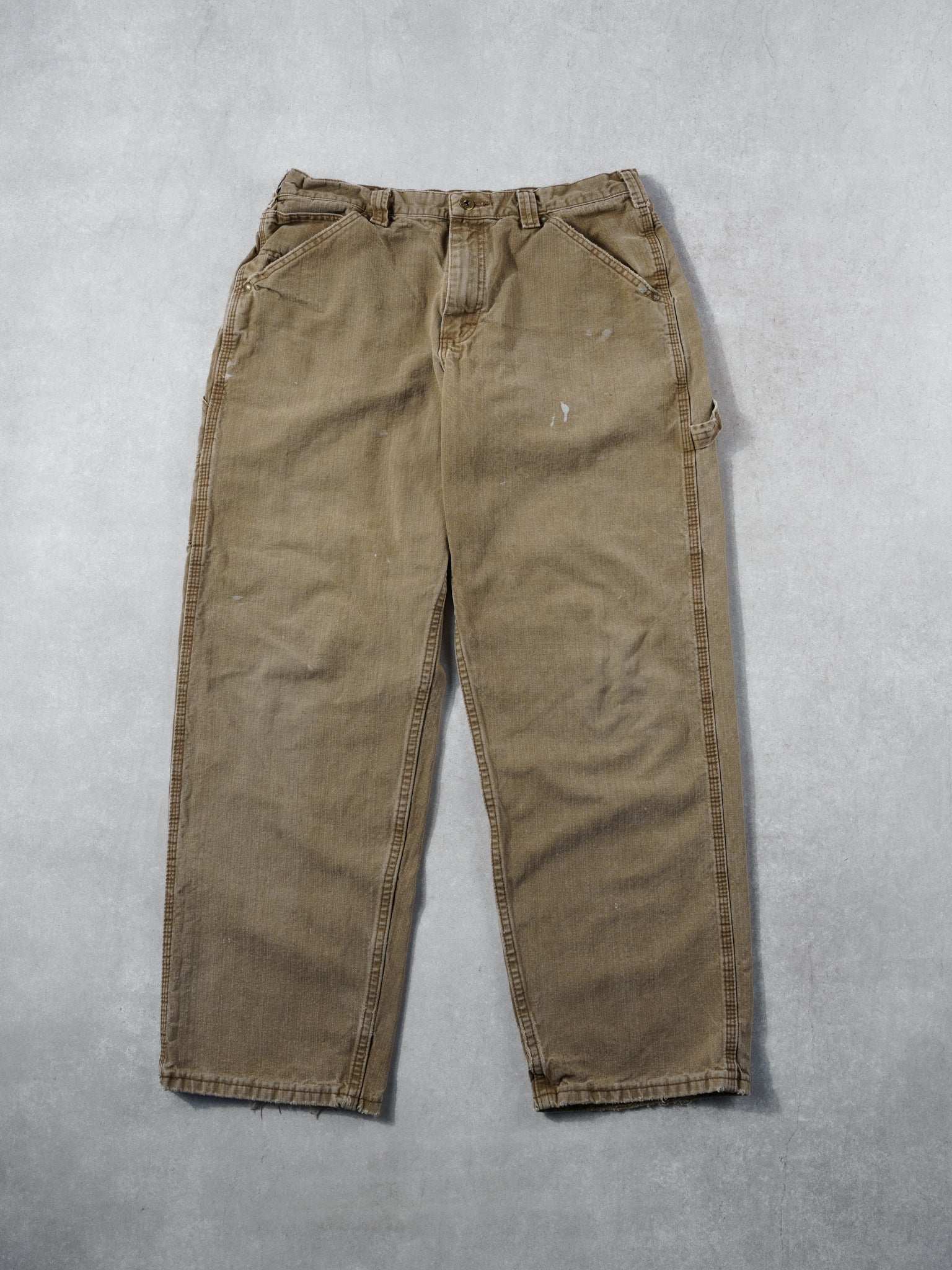 Vintage 90s Khaki Lee Dungeree Carpenter Pants (32x30)