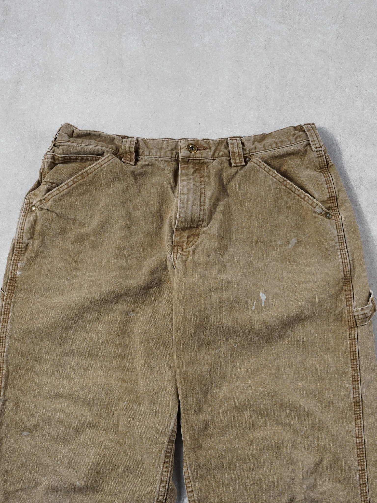 Vintage 90s Khaki Lee Dungeree Carpenter Pants (32x30)