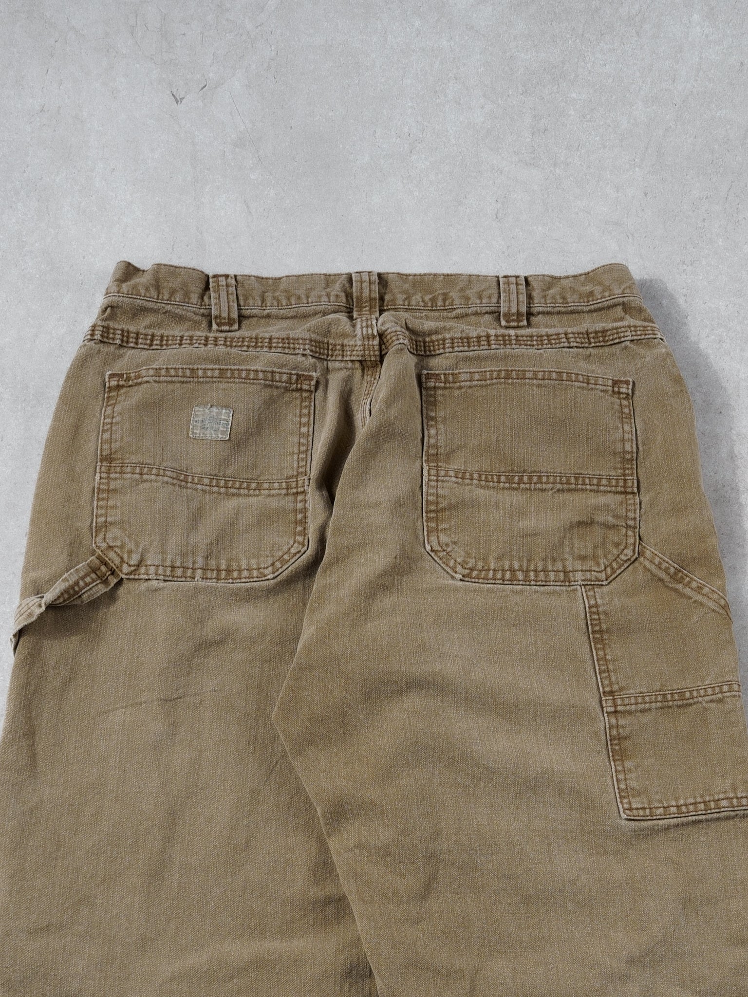 Vintage 90s Khaki Lee Dungeree Carpenter Pants (32x30)