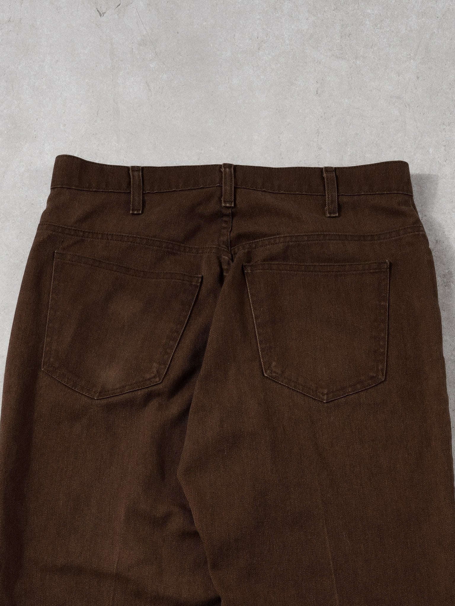 Vintage 70s Brown Big Mac Denim Trousers (30x30)