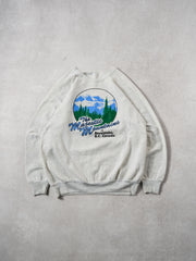 Vintage 80s Light Grey Majestic Mountains BC Crewneck (M)