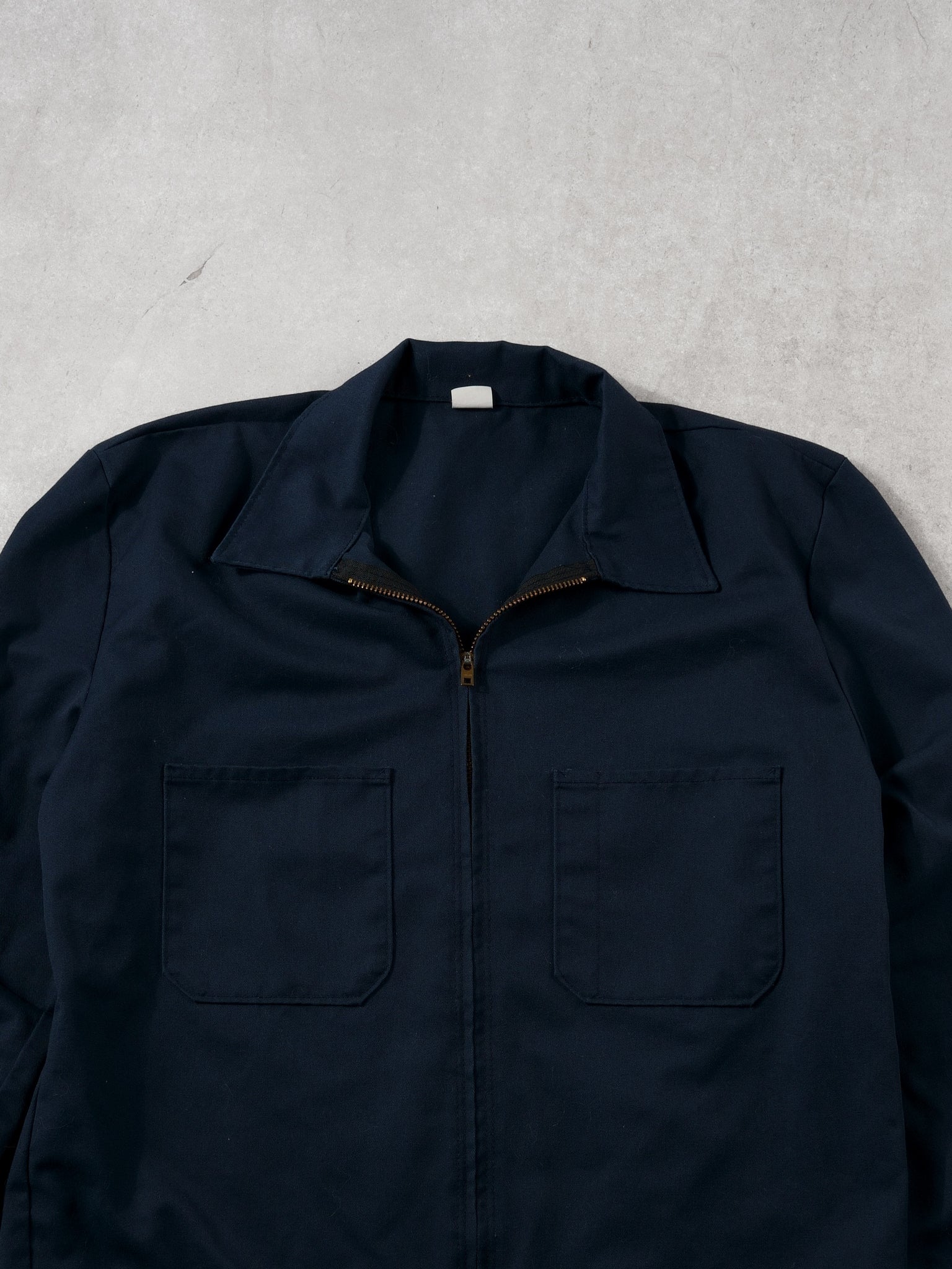 Vintage 70s Navy Blue Workwear Jacket (L)