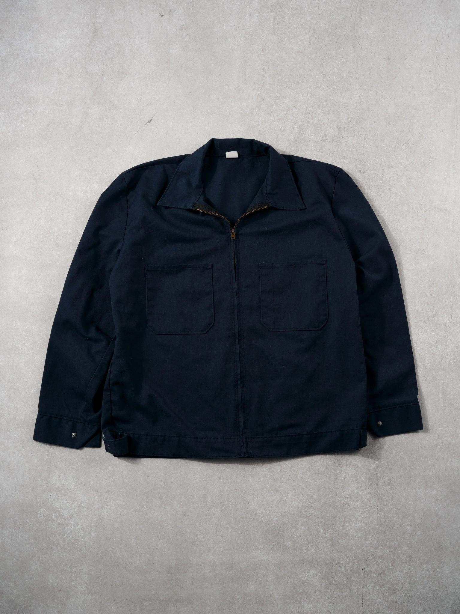 Vintage 70s Navy Blue Workwear Jacket (L)