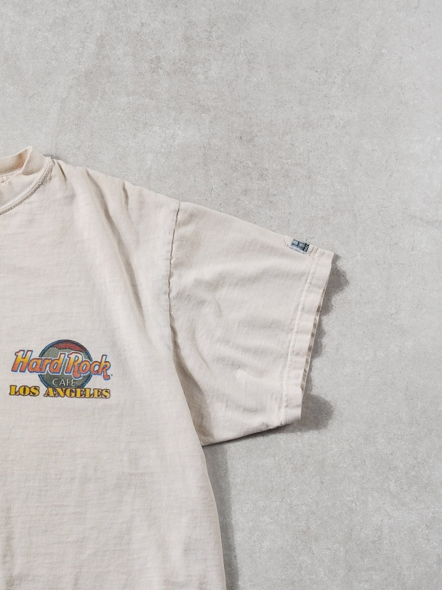 Vintage 90s Cream Hard Rock Cafe California Graphic Tee (S)
