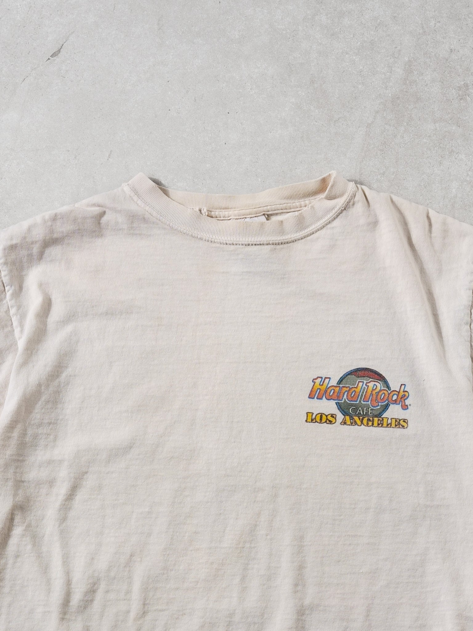 Vintage 90s Cream Hard Rock Cafe California Graphic Tee (S)