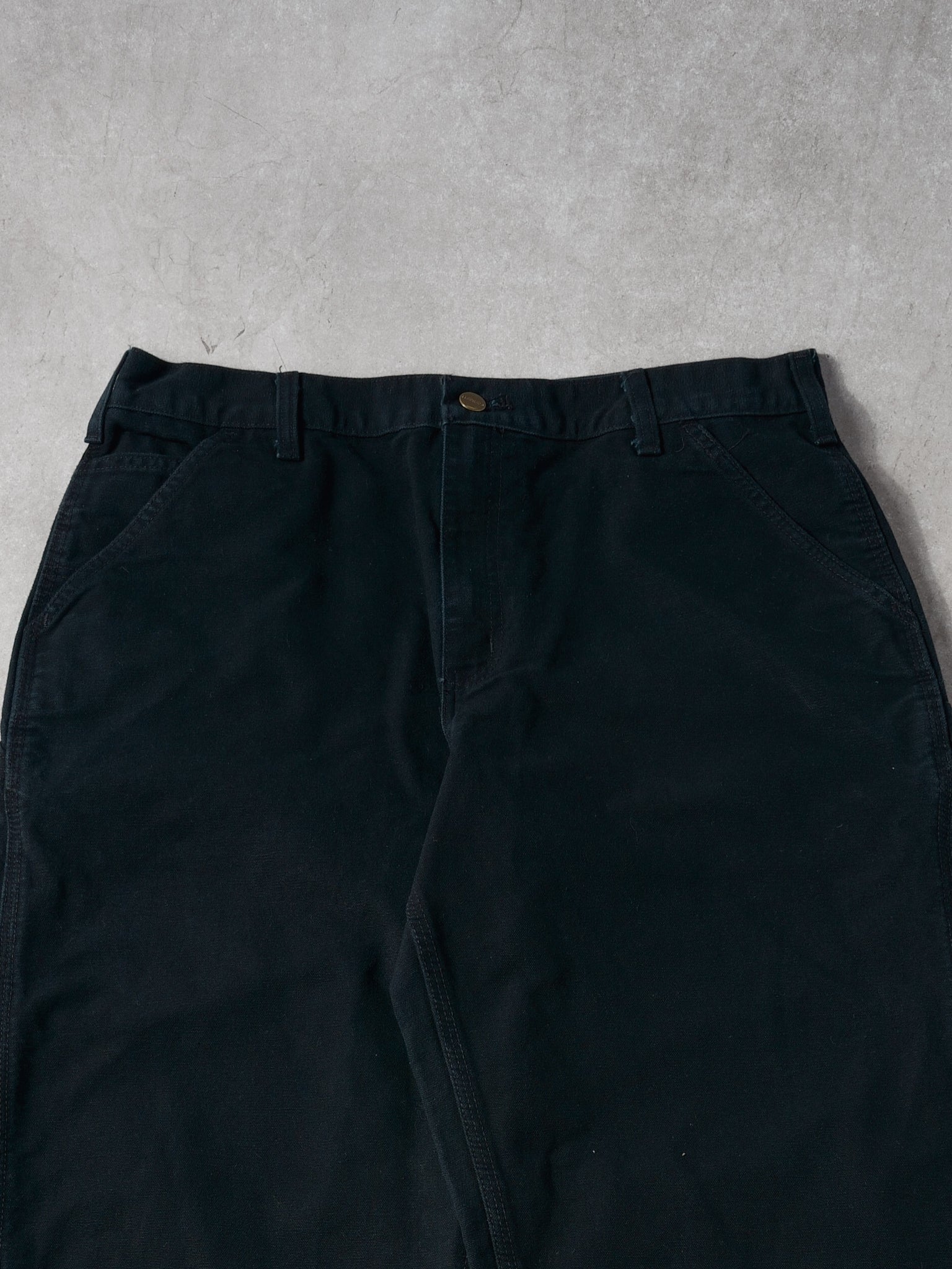 Vintage 90s Black Carhartt Dungeree Fit Carpenter Pants (34x31)