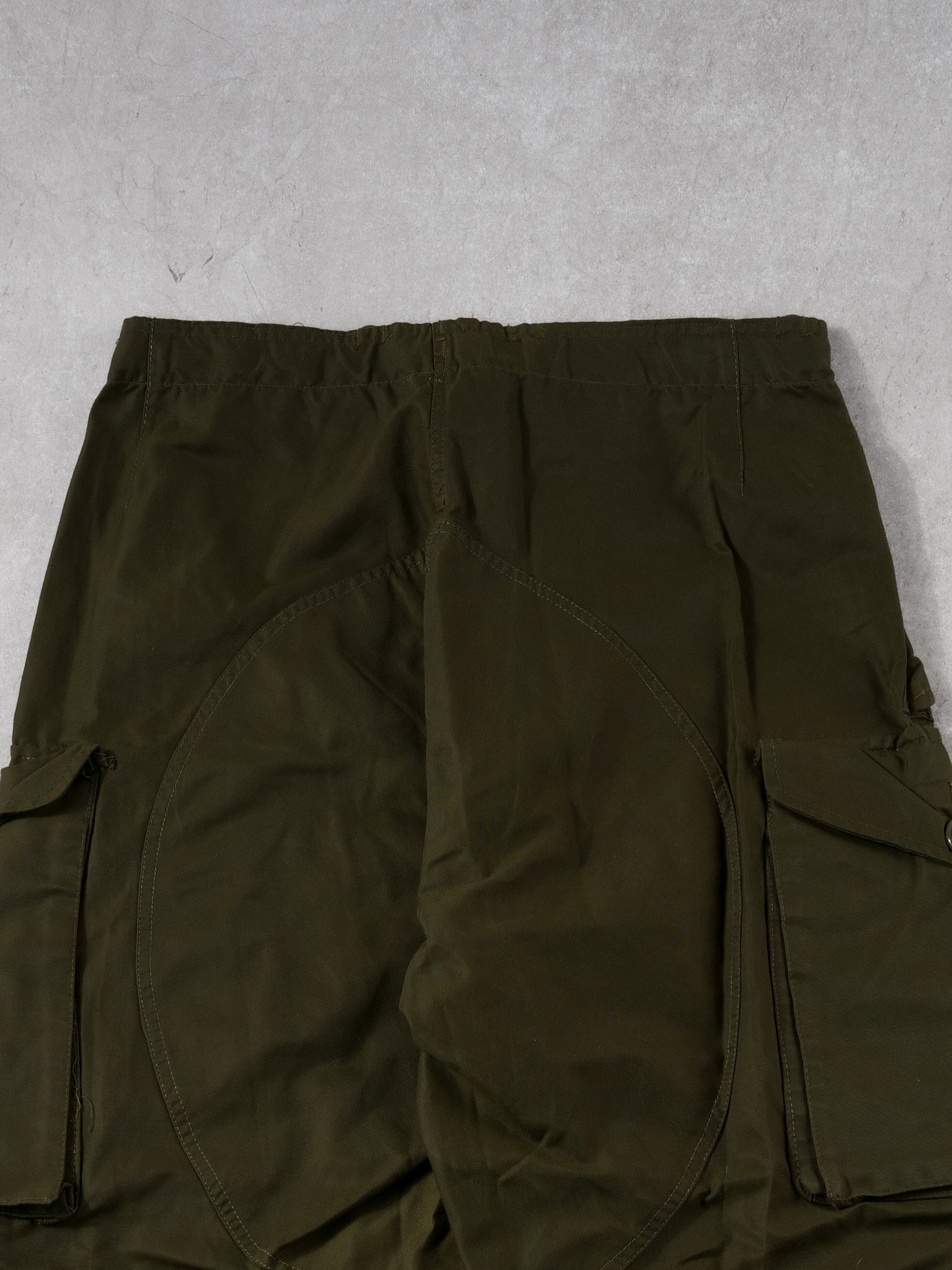 Vintage 70s Green Army Parachute Pant (28~34x31)