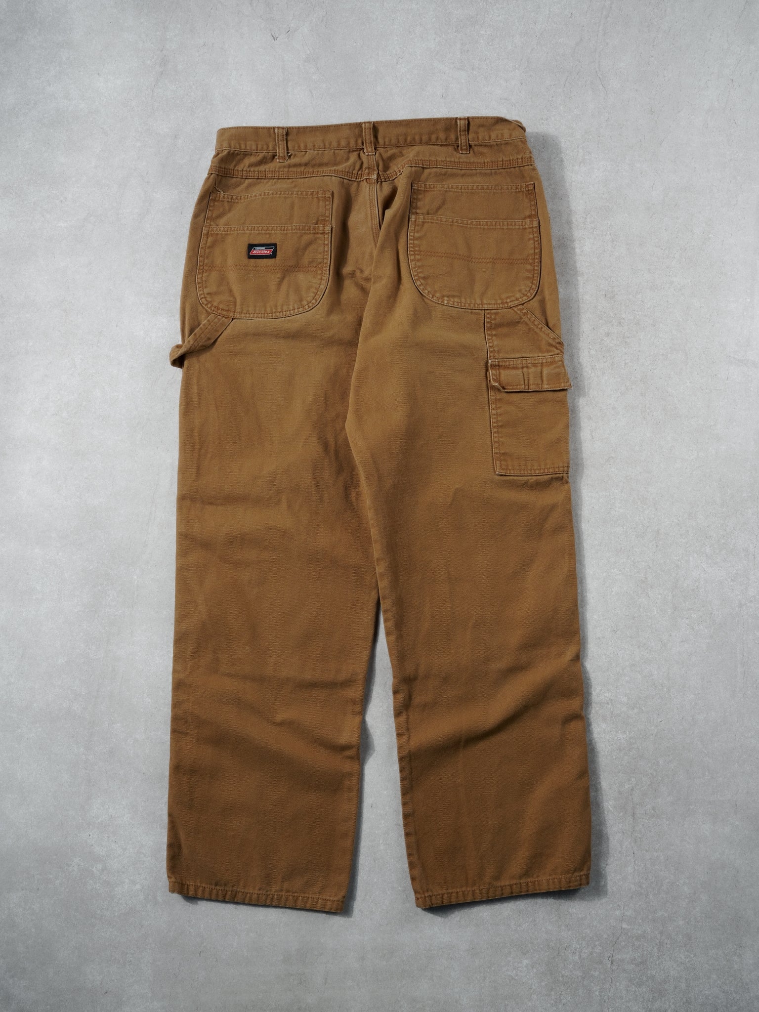 Vintage 90s Khaki Dickies Double Knee Carpenter Pants (34x30)