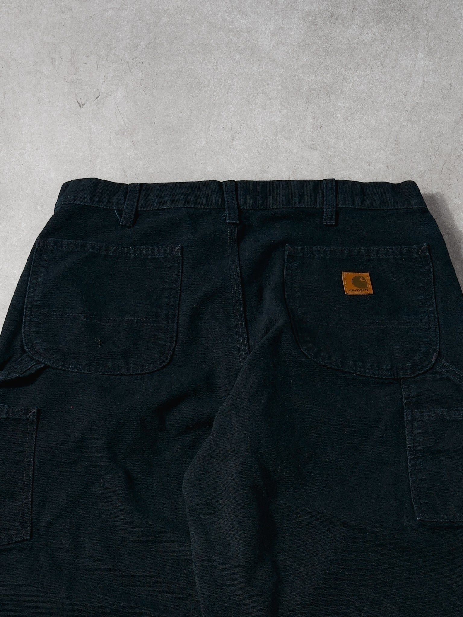 Vintage 90s Black Carhartt Dungeree Fit Carpenter Pants (34x31)